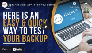 Quick Easy Way To Test Your Backups