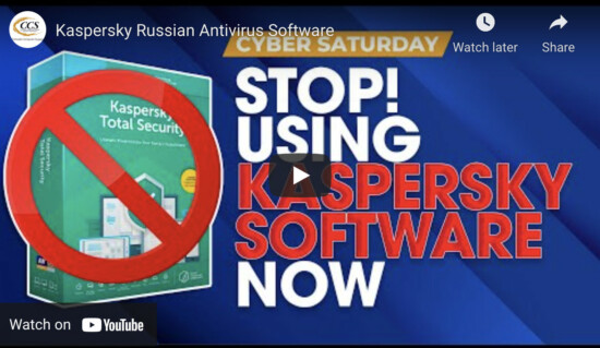 Stop Using Kaspersky Antivirus Software