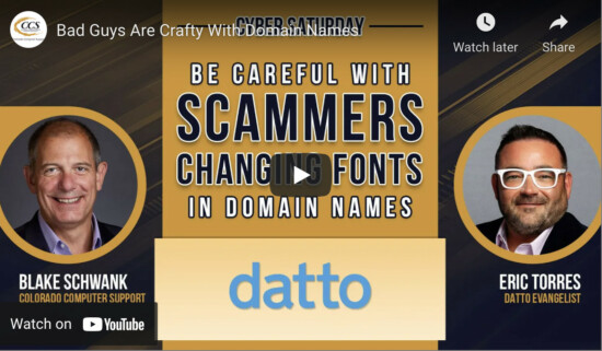 Scammers Are Crafty With Domain Names