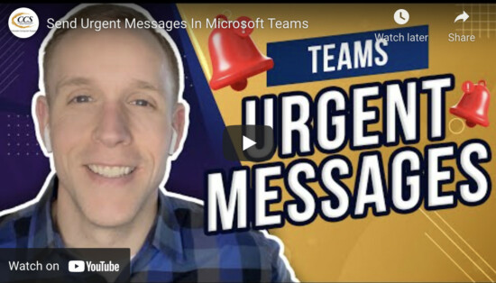 Sending Urgent Message With Microsoft Teams
