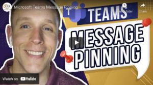 Microsoft Teams Message Pinning