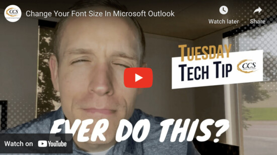 Change Your Font Size In Microsoft Outlook