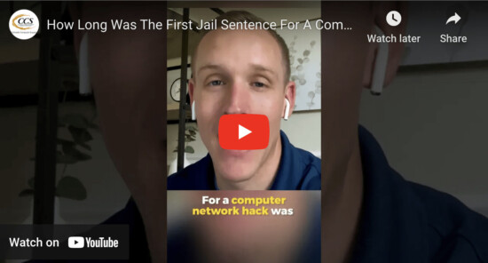 How Long Was The First Jail Sentence For A Computer Network Hack?