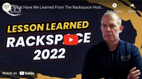 Lessons Learned from the Rackspace Outage