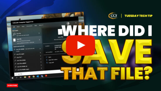 Can’t Find That File You Just Saved?
