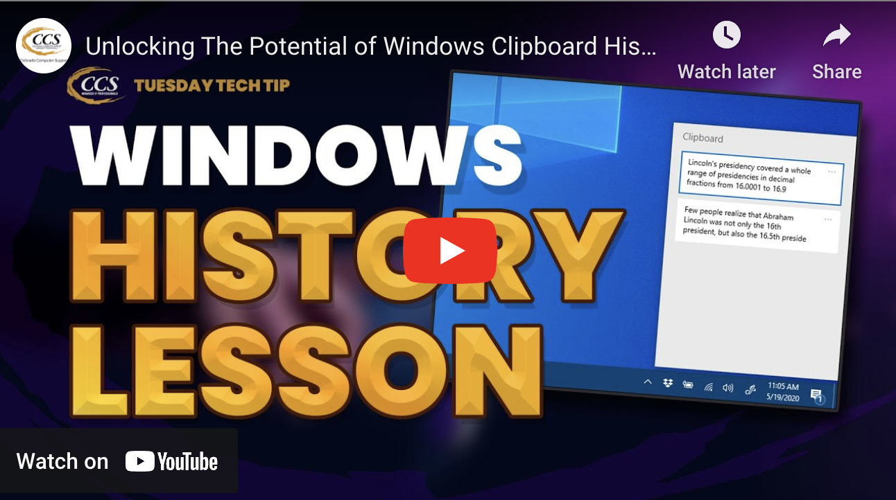 How To Access Windows Clipboard History Tech Tip